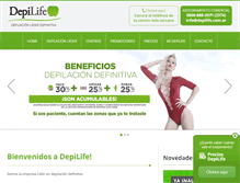 Tablet Screenshot of depilife.com.ar